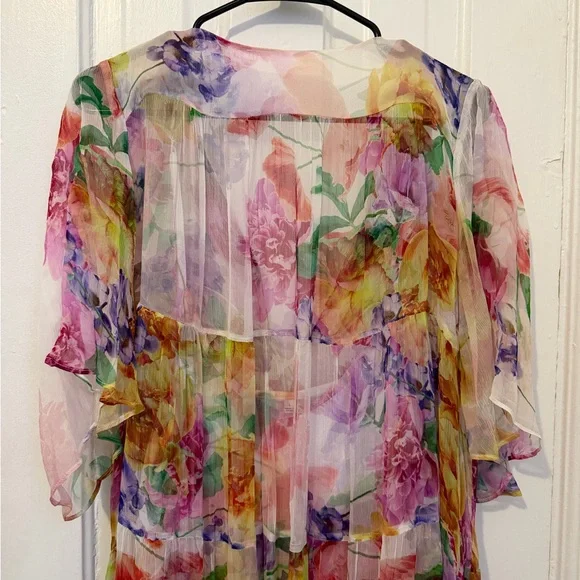 Johnny Was Fionna Silk Maxi Dress - Picture 4 of 5